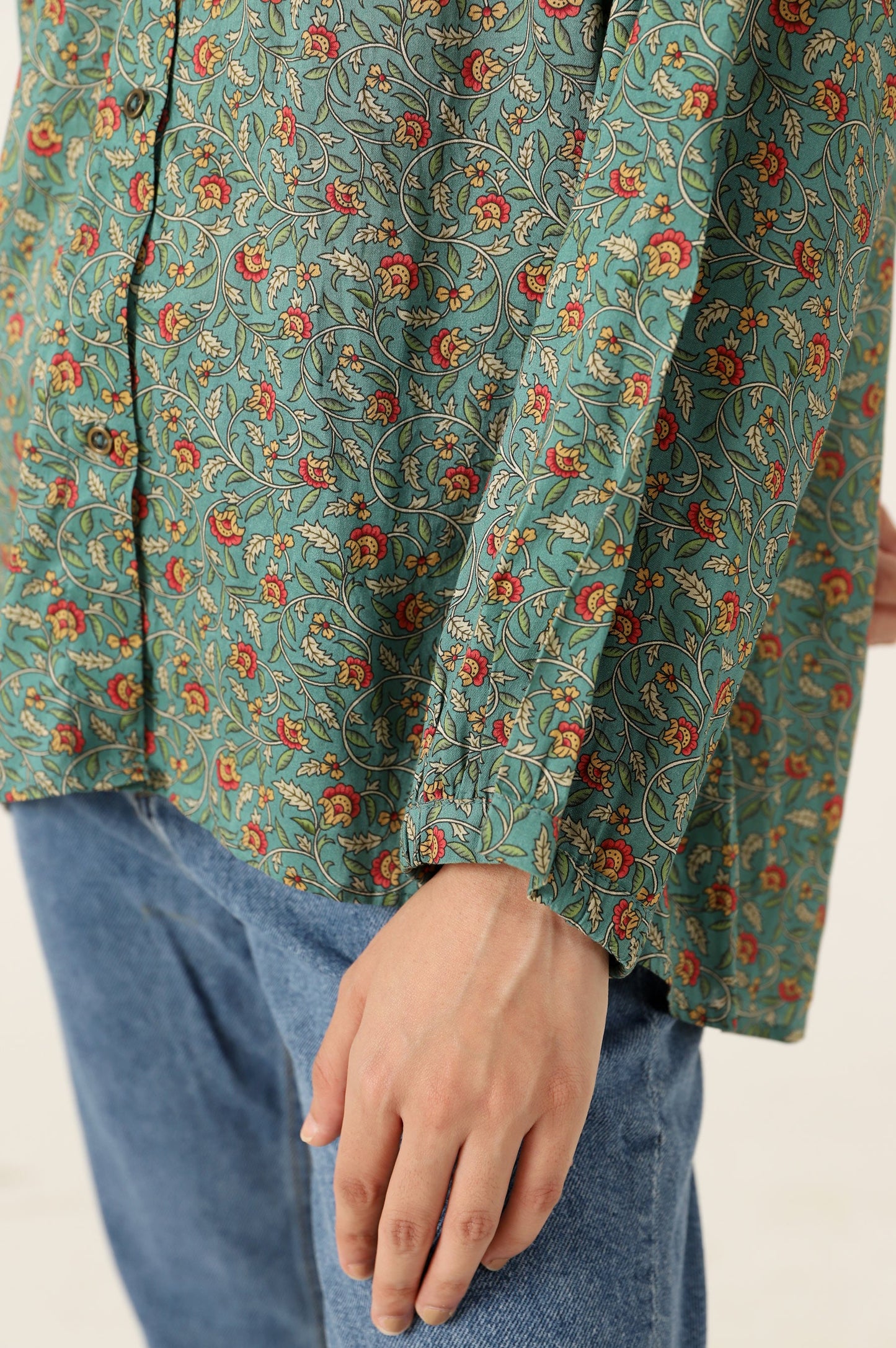 Stitched 1 Piece Tencel Printed Top