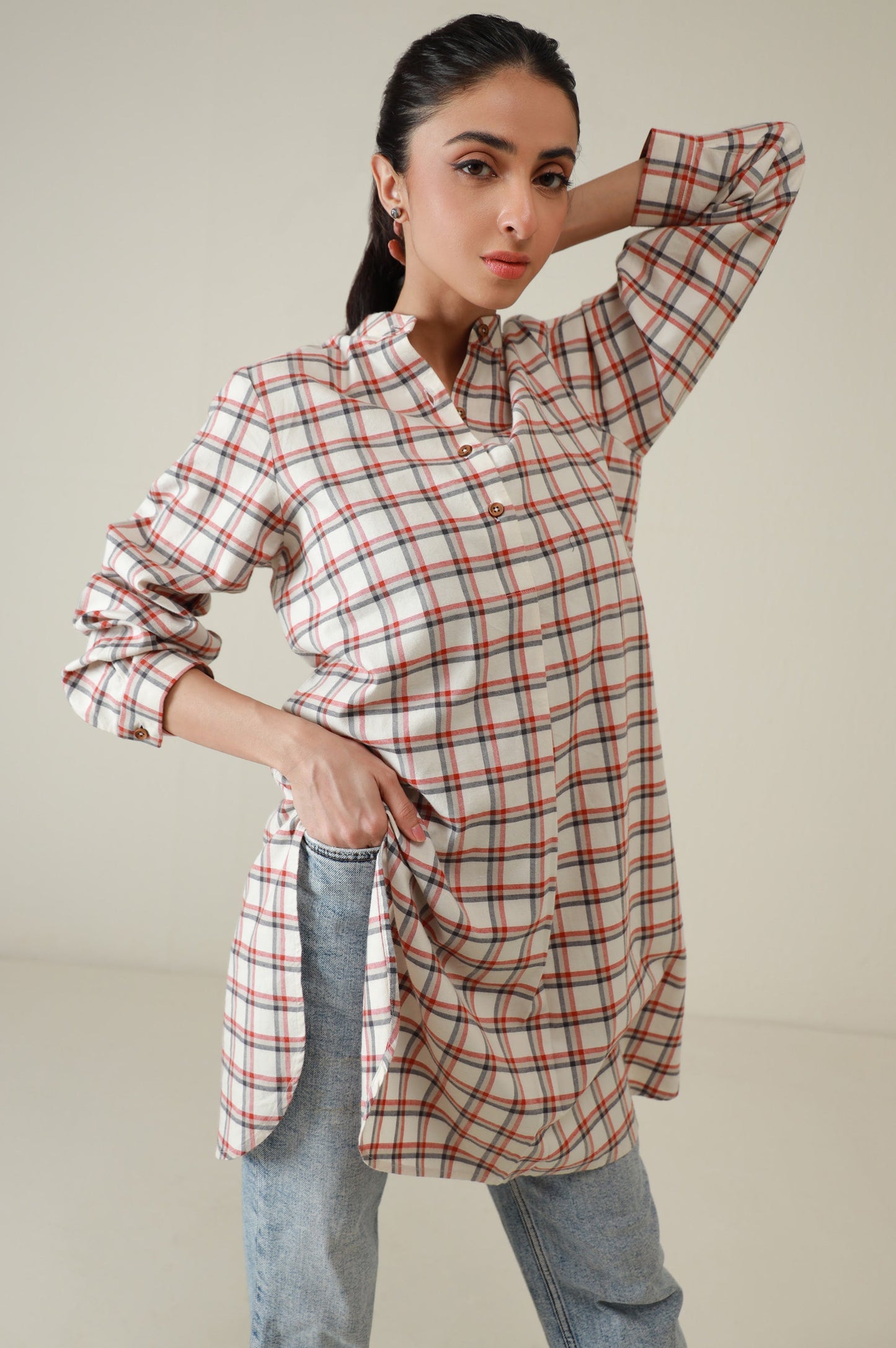 Western Top - Red/White