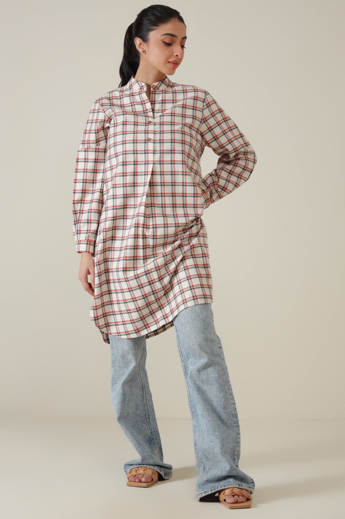 Western Top - Red/White