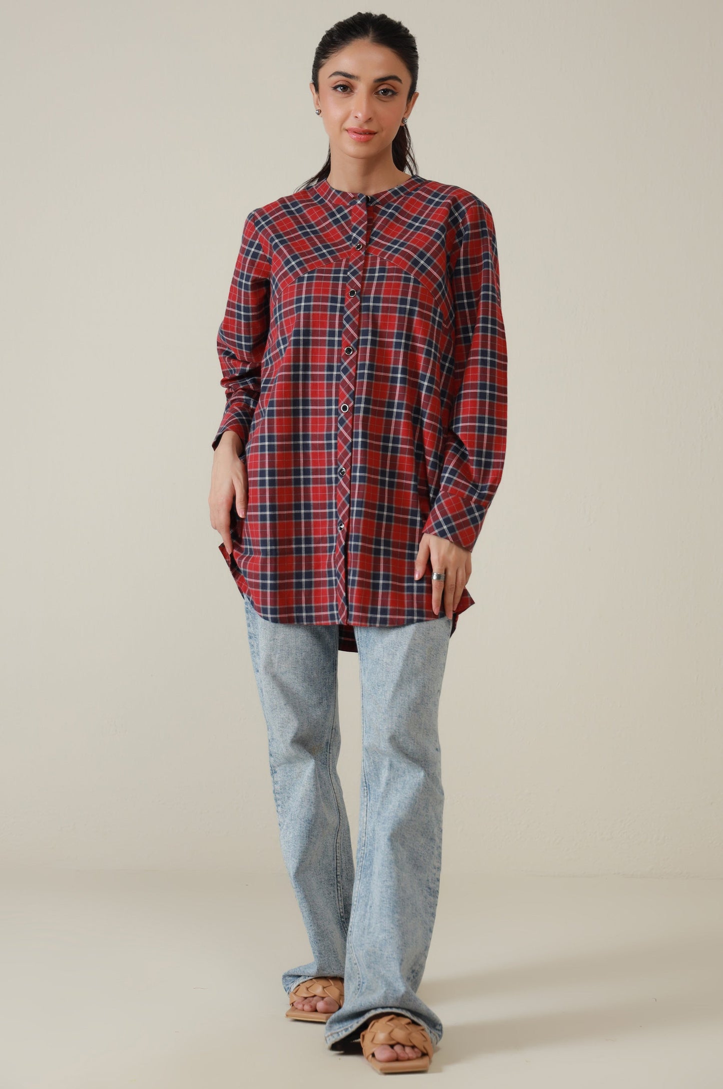 Western Top - Red/Blue