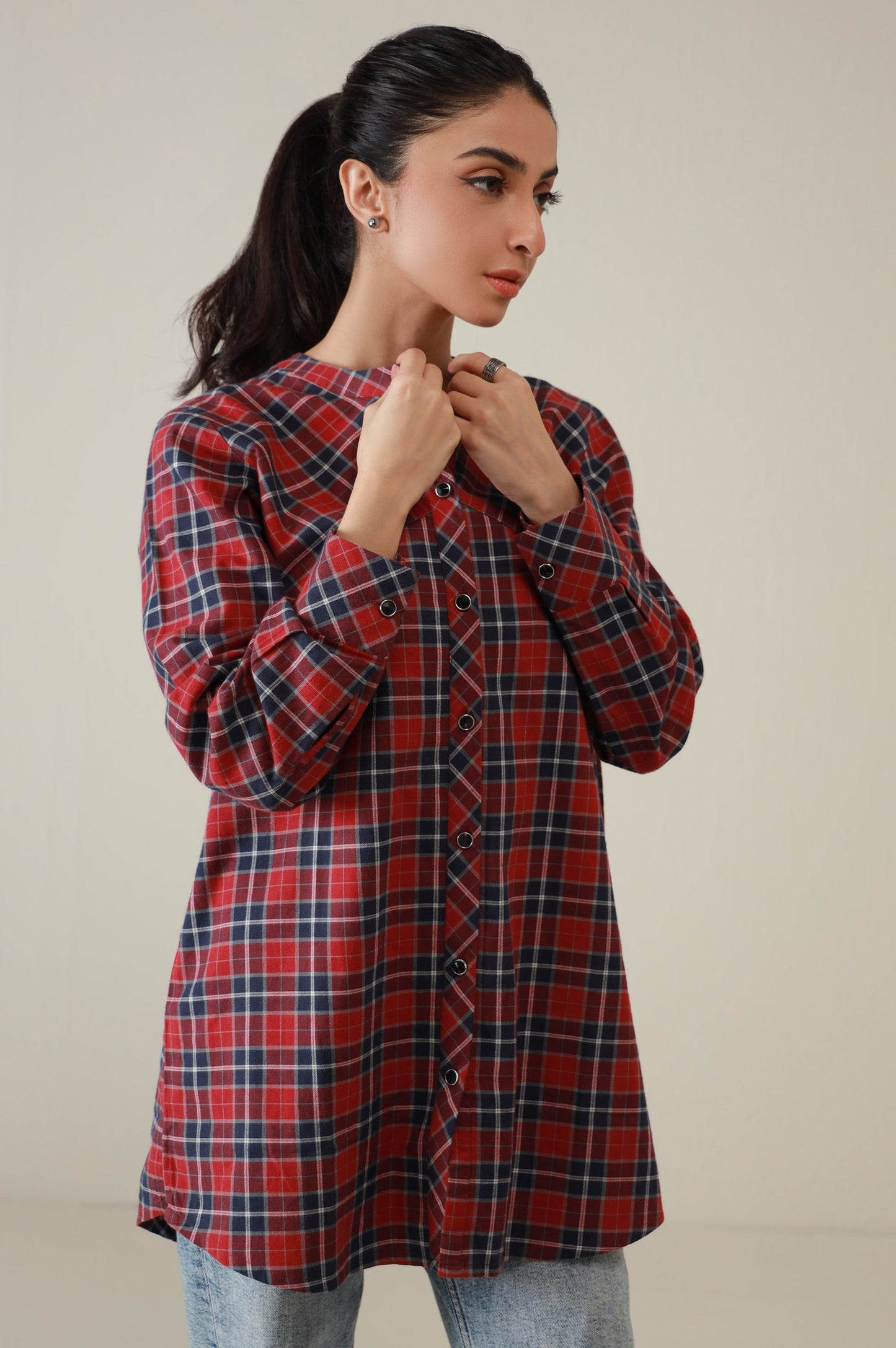 Western Top - Red/Blue