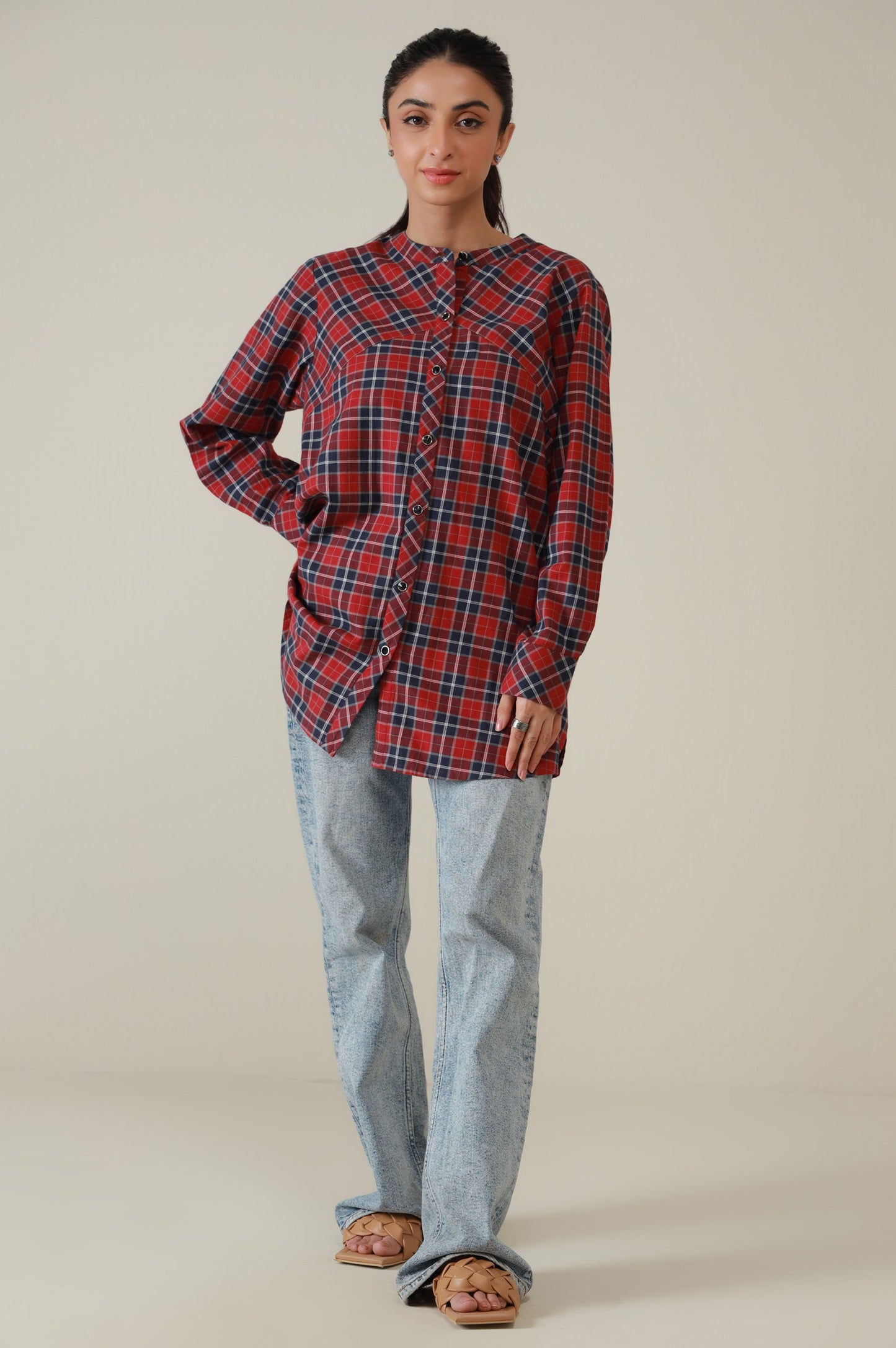 Western Top - Red/Blue