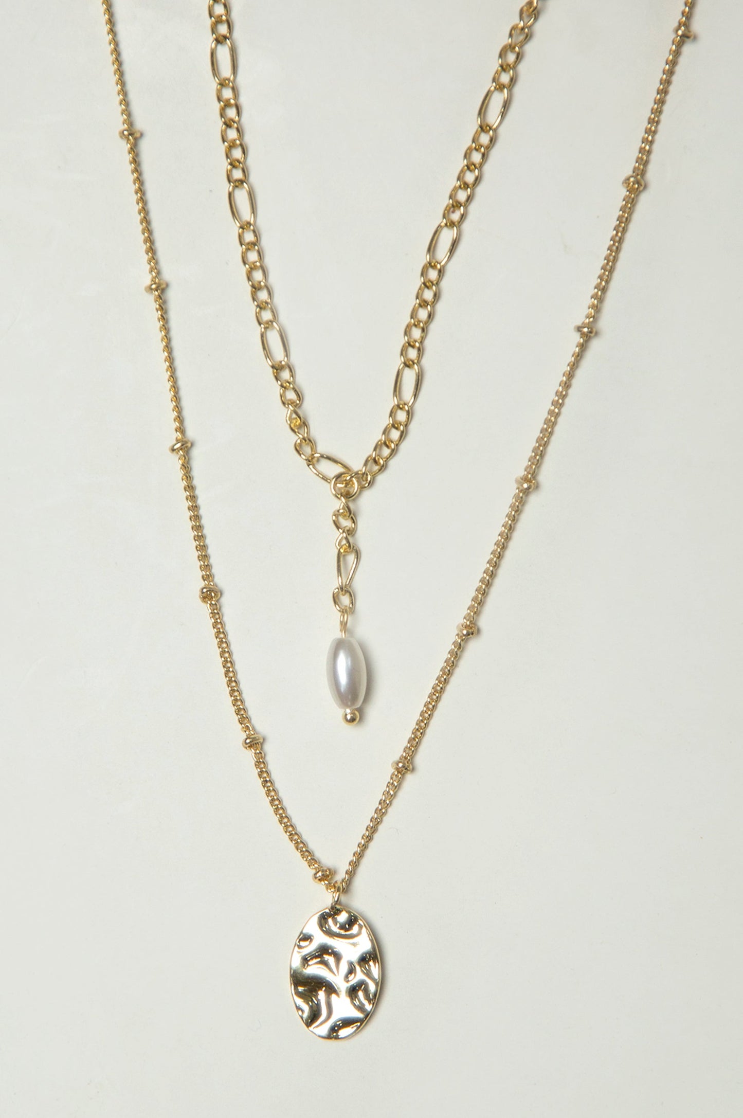 Golden Double Chain Necklace