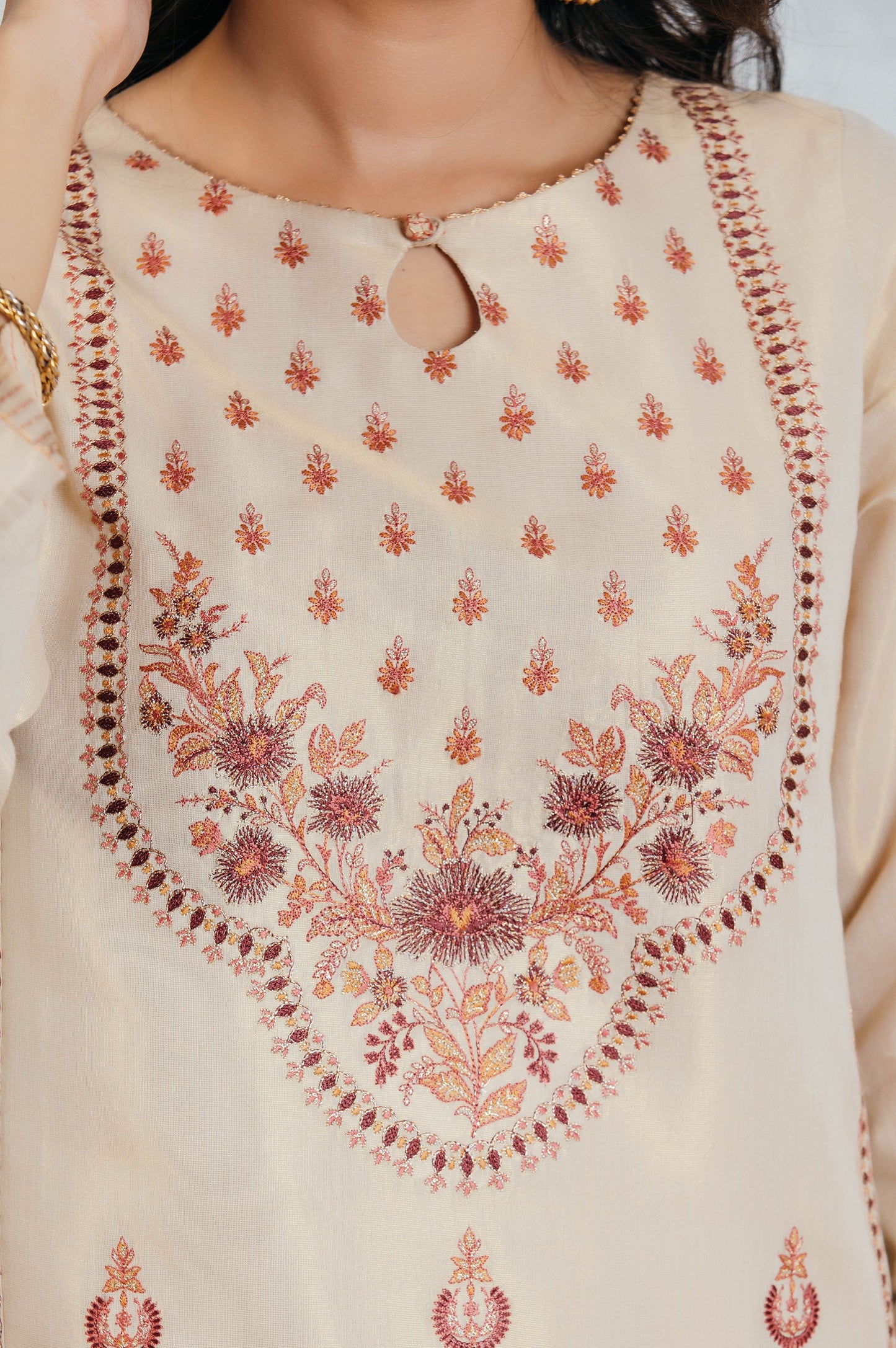 Stitched 1 Piece Mysuri Embroidered Shirt