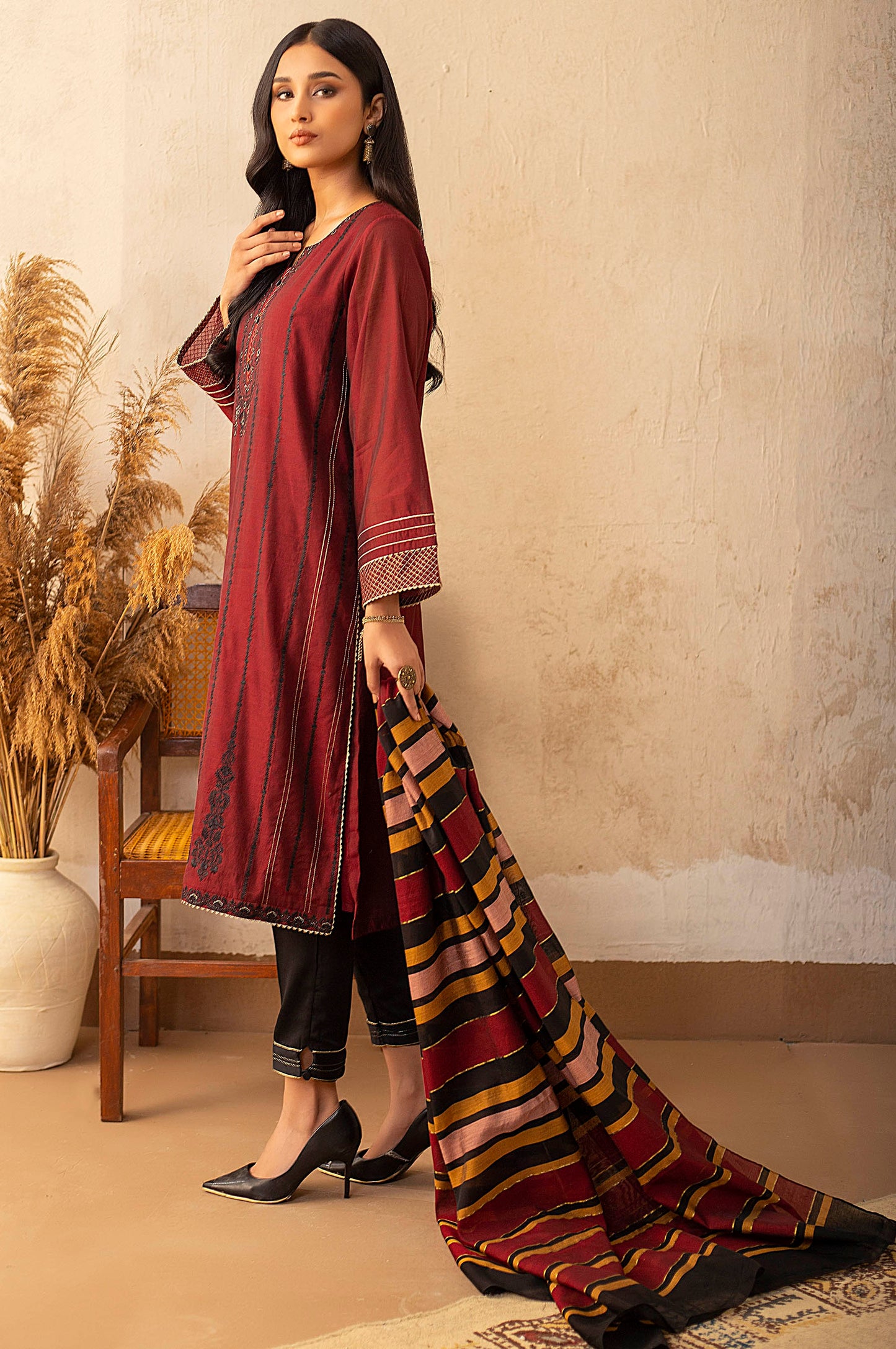 Stitched 2 Piece Staple Embroidered Suit