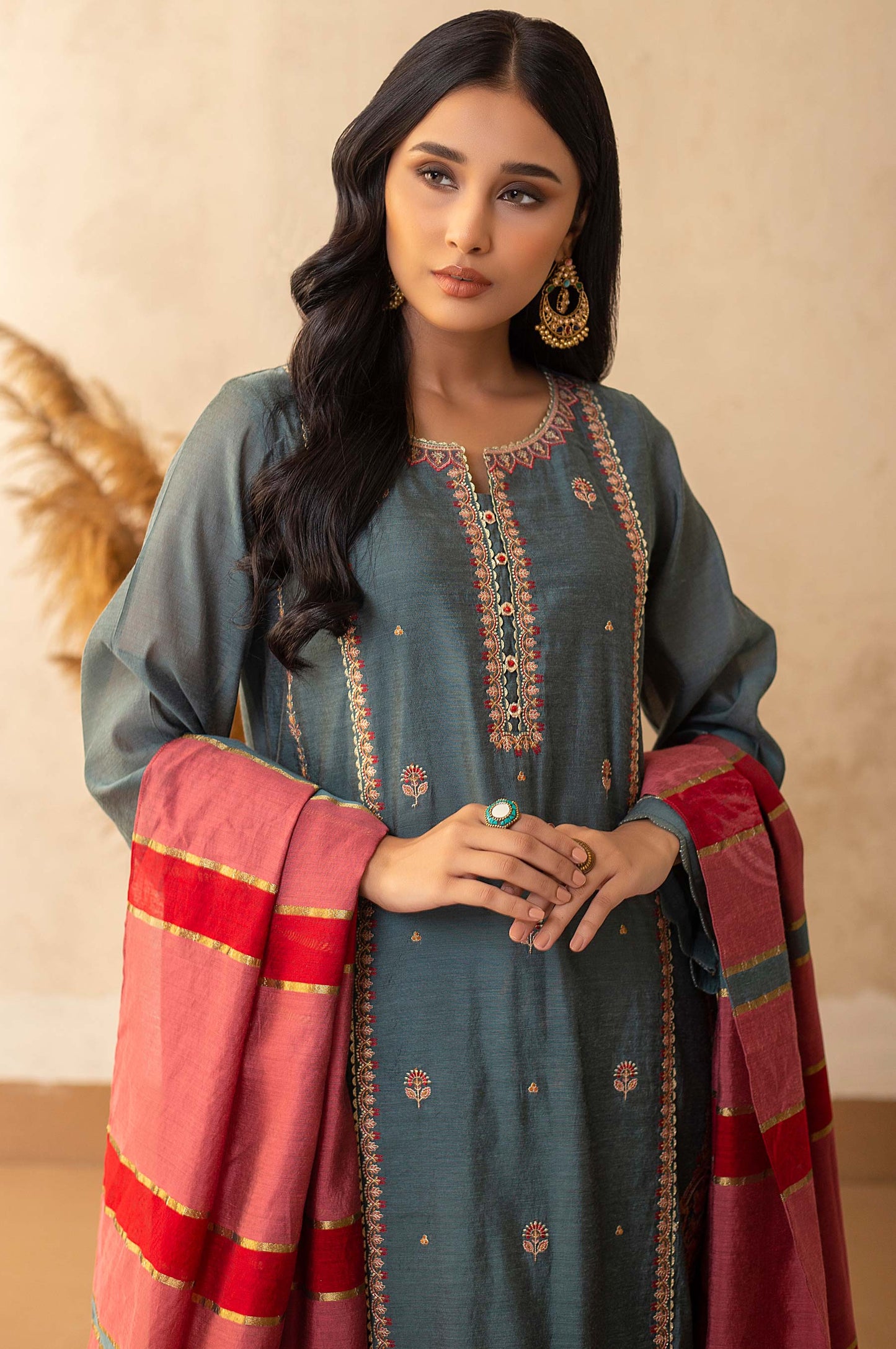 Stitched 2 Piece Staple Embroidered Suit