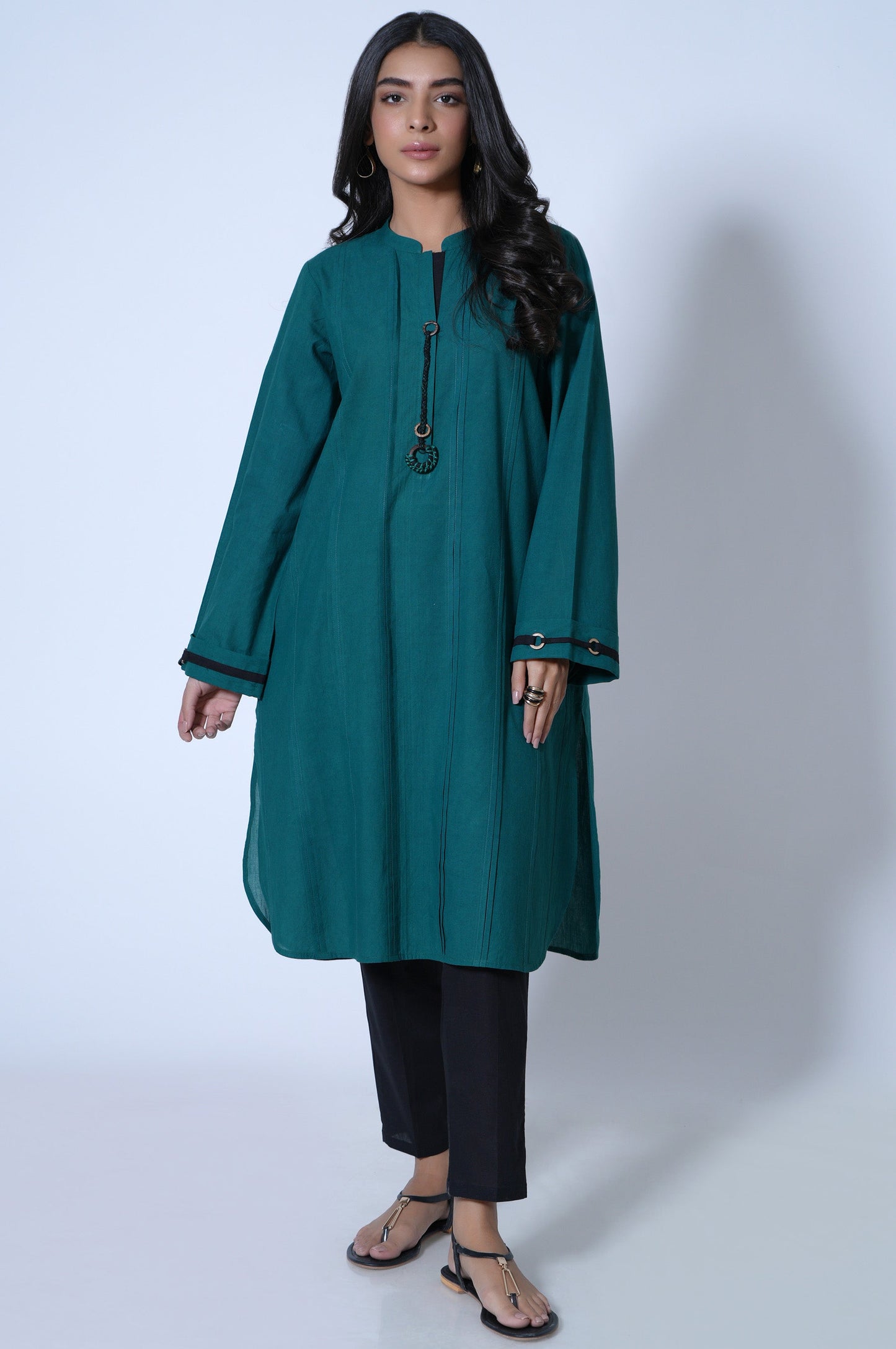 Stitched 1 Piece Stylized Cambric Shirt