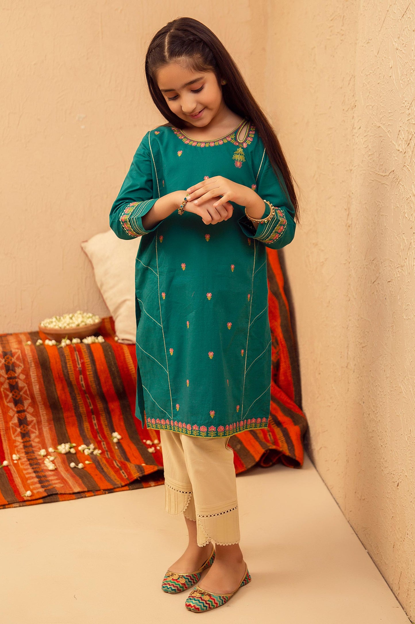 stitched 1 Piece Embroidered Shirt - Cotton