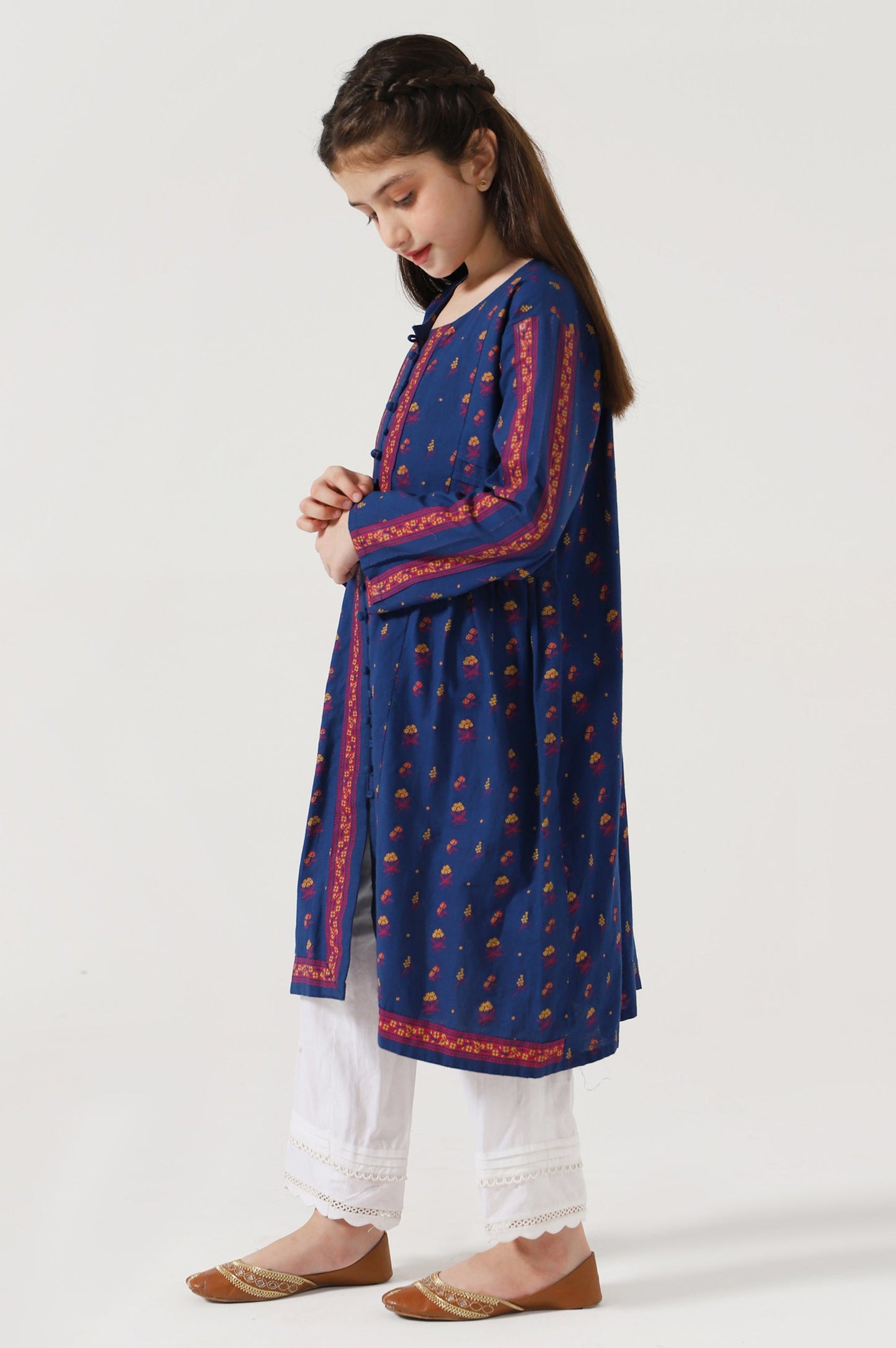 Stitched 1 Piece Screen Print Cambric Shirt