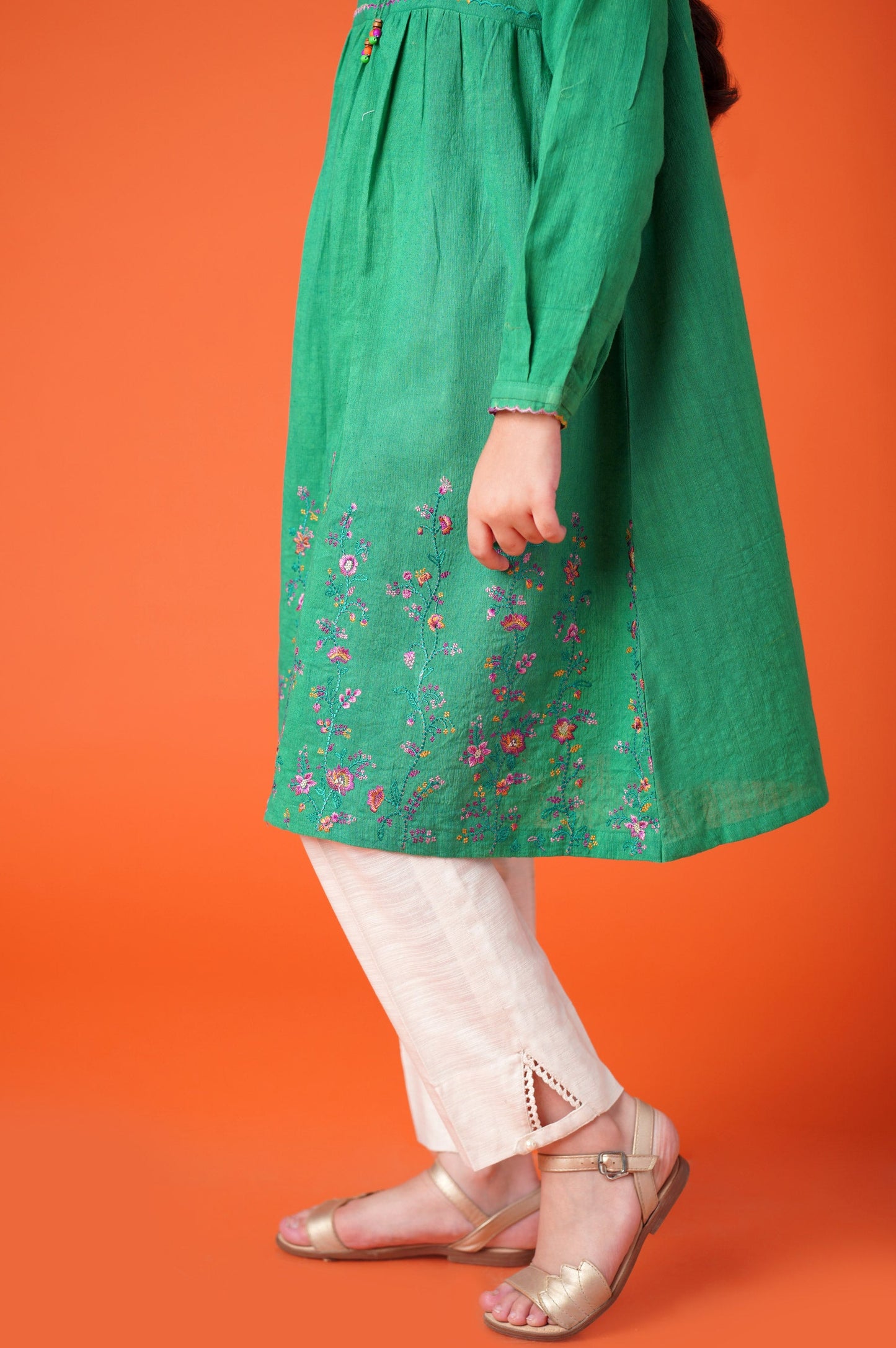Stitched 1 Piece Embroidered Khaddar Shirt