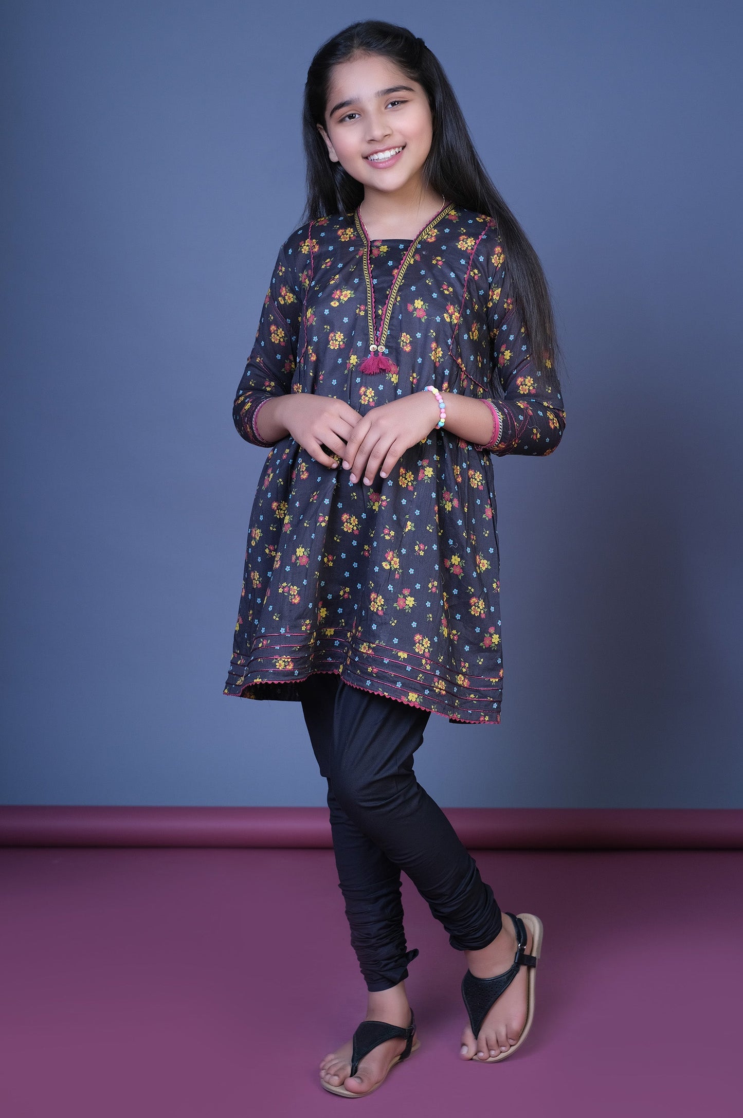 Stitched 1 Piece Embellished Lawn Shirt