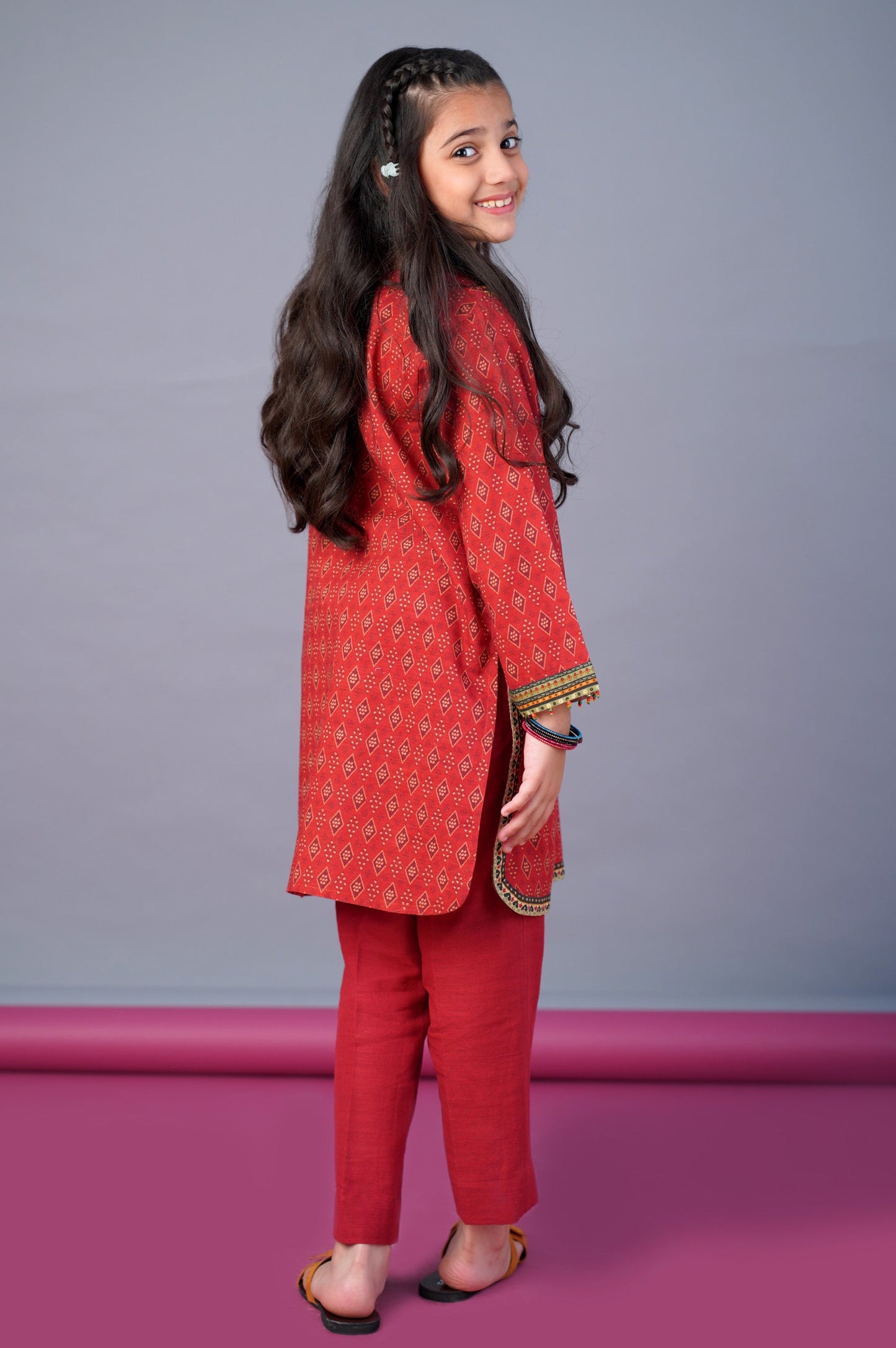 Stitched 1 Piece Printed Khaddar Shirt