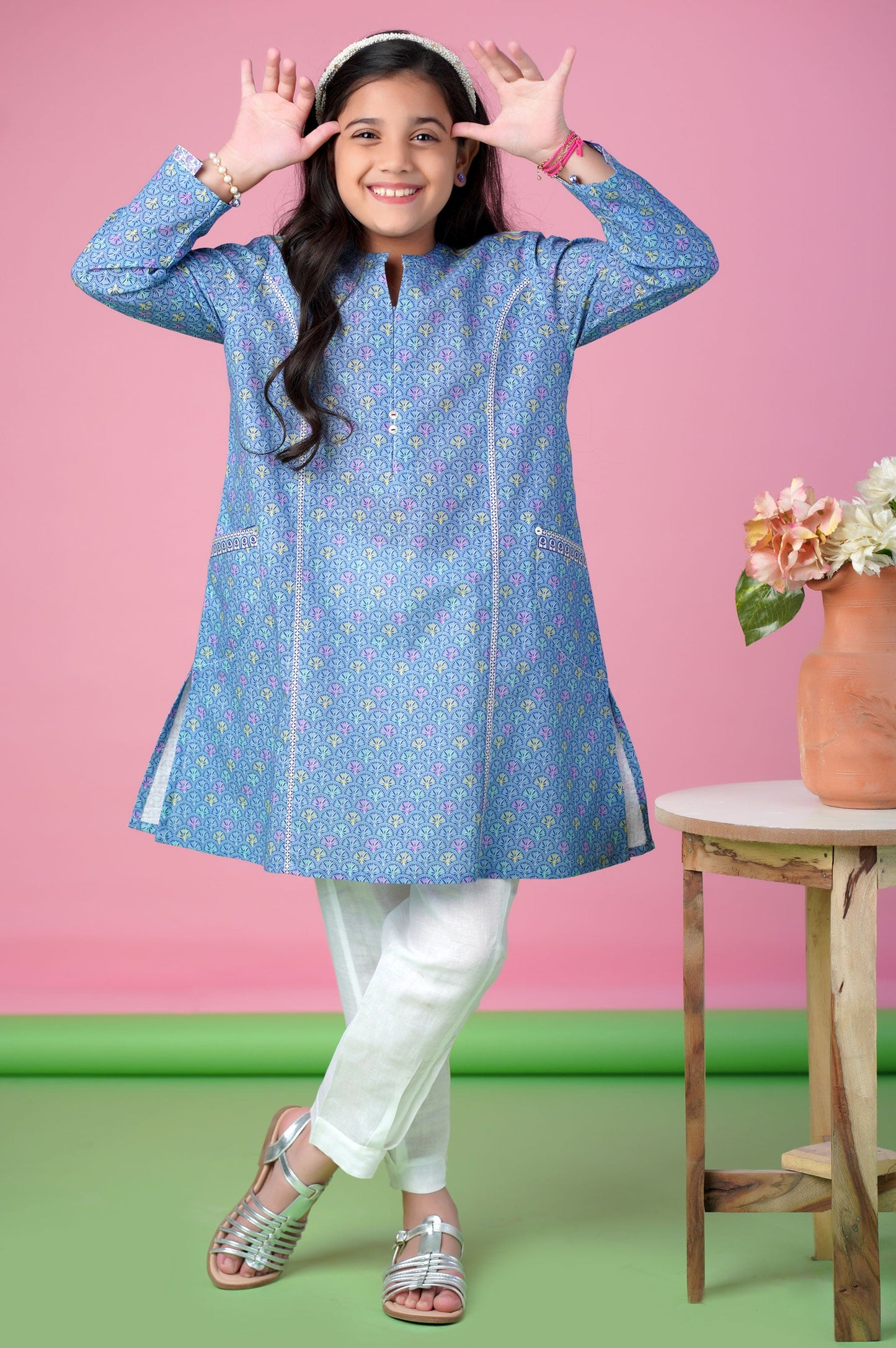 Stitched 1 Piece Printed Khaddar Shirt