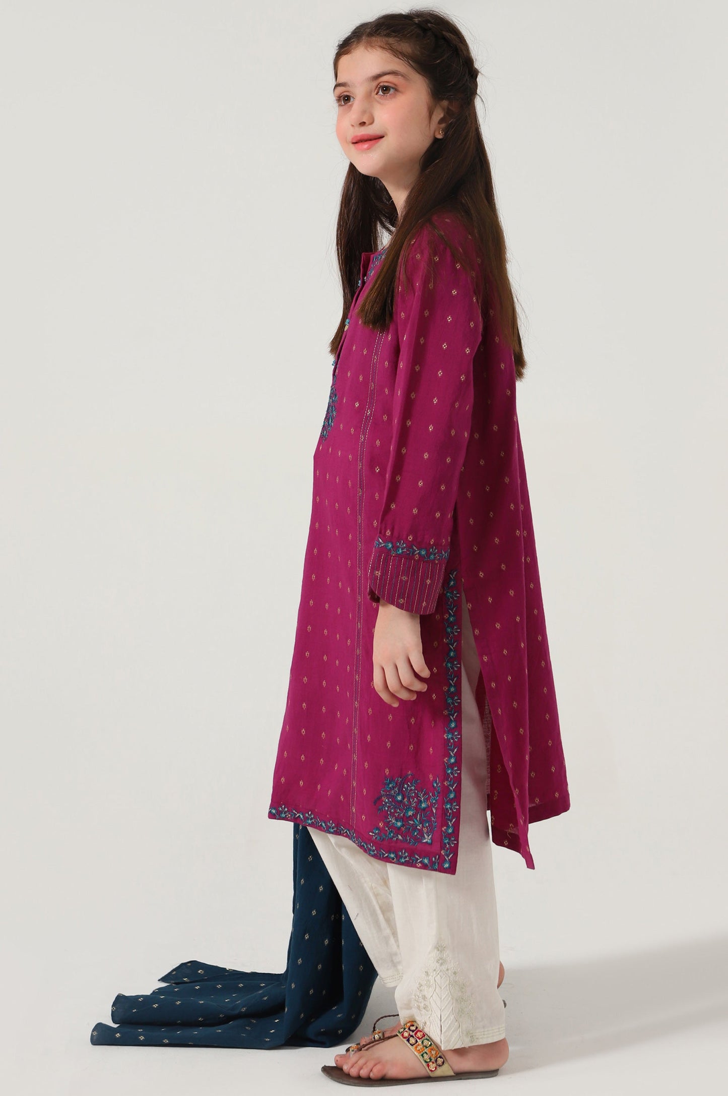 Stitched 2 Piece Embroidered Jacquard Suit