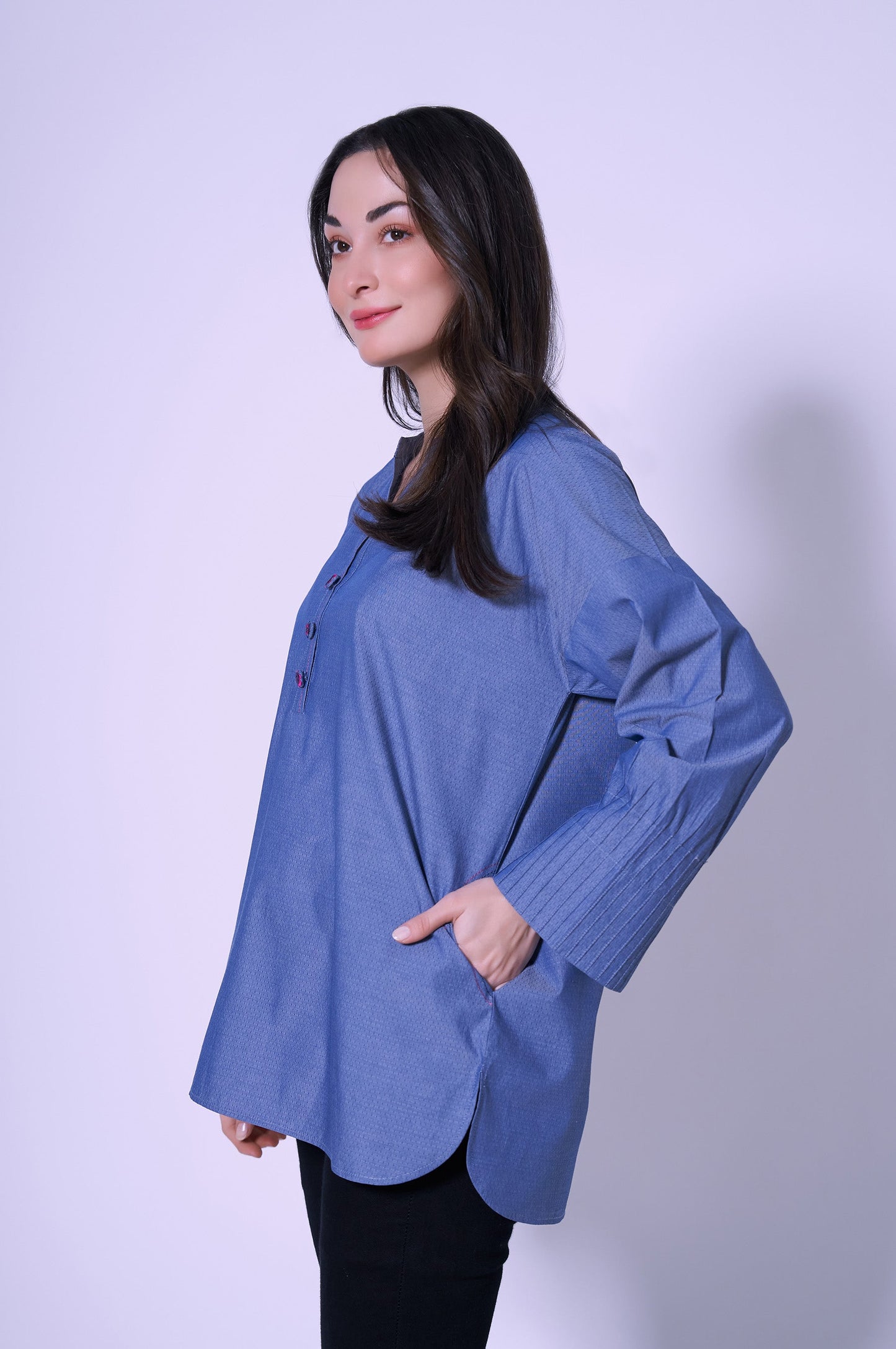 Stitched 1 Piece Yarn Dyed Top