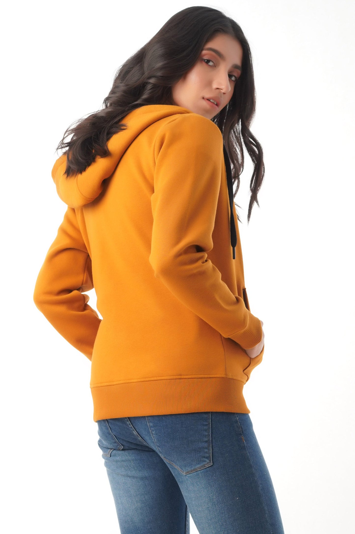 Regular Sleeve Hoody- Mustard