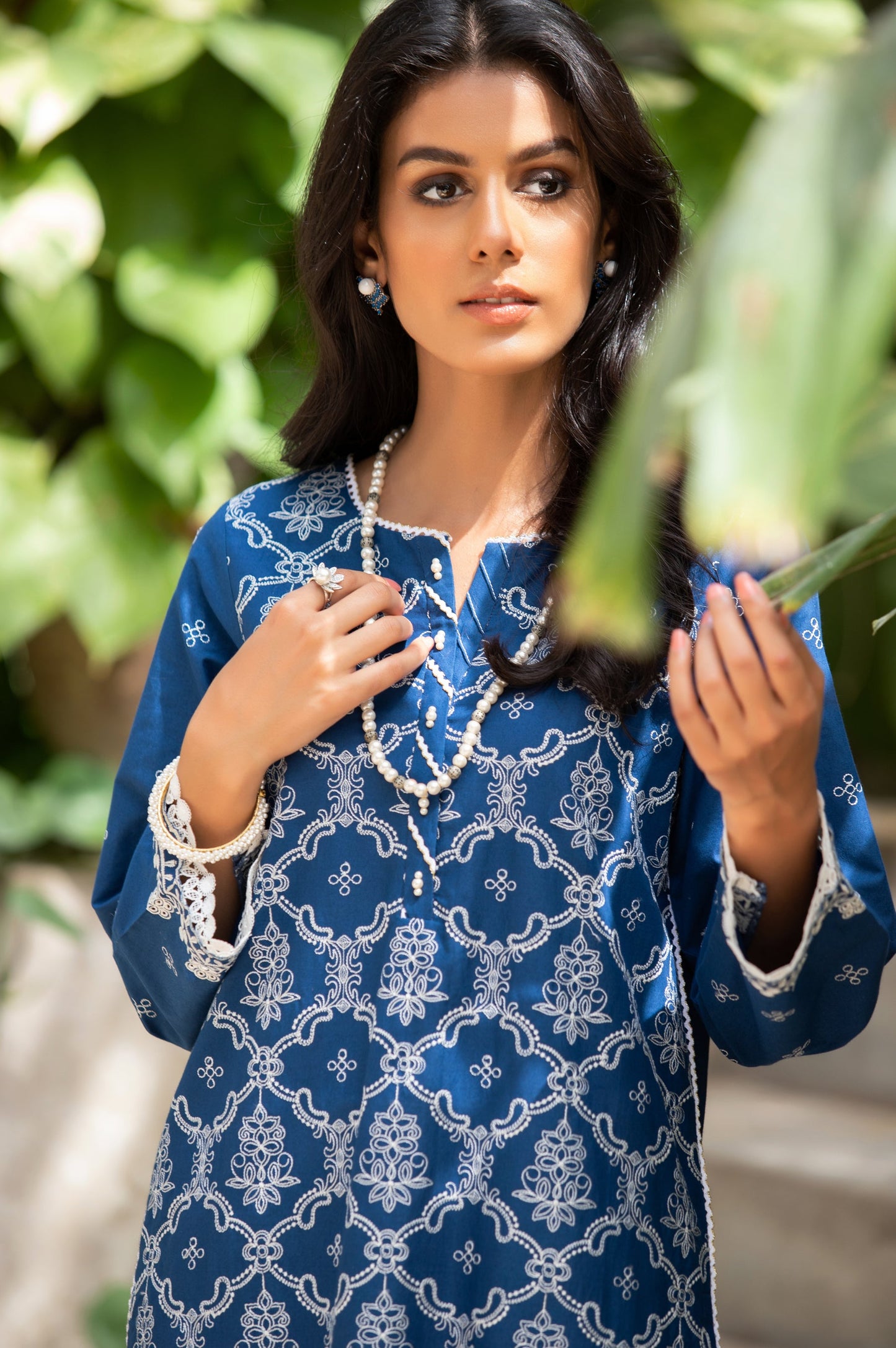 Stitched 1 Piece Chikankari Cambric Shirt