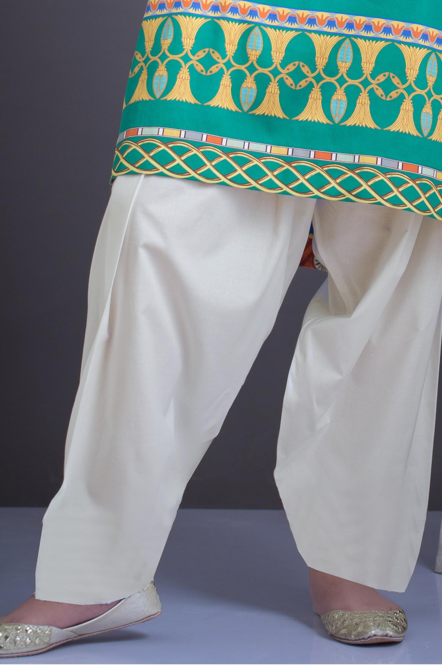 Basic Plain Shalwar - Off White