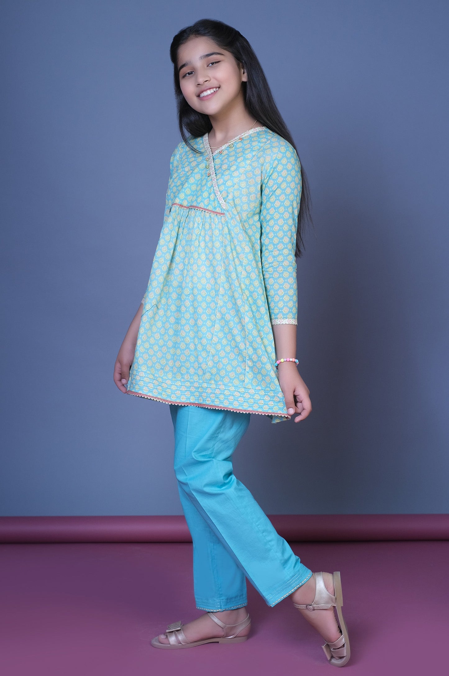 Stitched 1 Printed Lawn Shirt