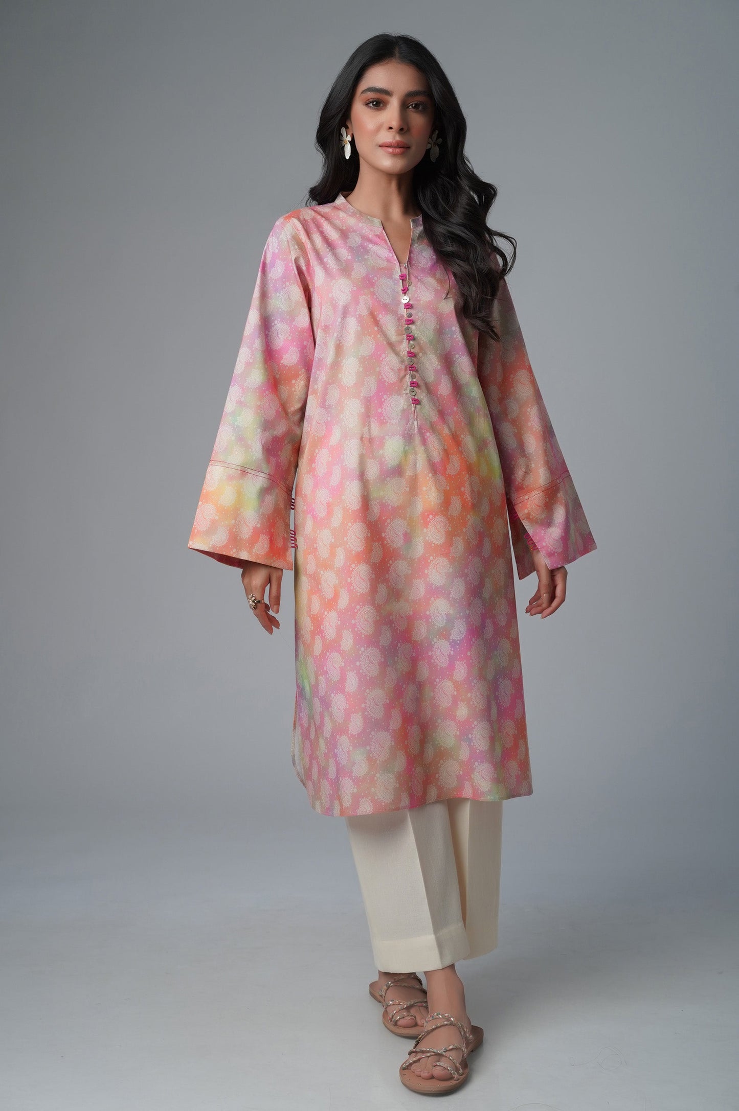 Stitched 1 Piece Printed Lawn Shirt