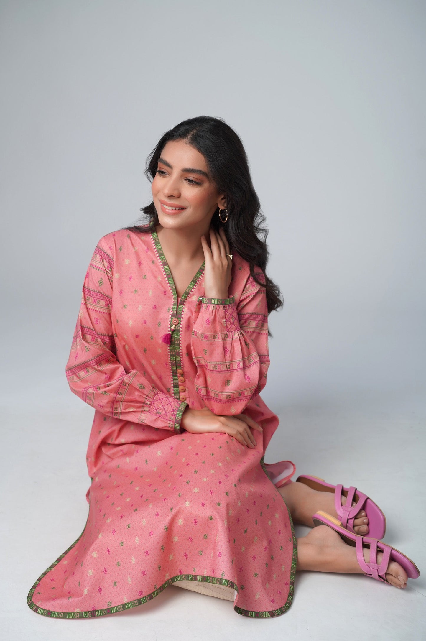 Stitched 1 Piece Printed Lawn Shirt