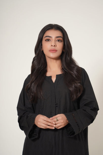 Stitched 1 Piece Cambric Embroidered Shirt