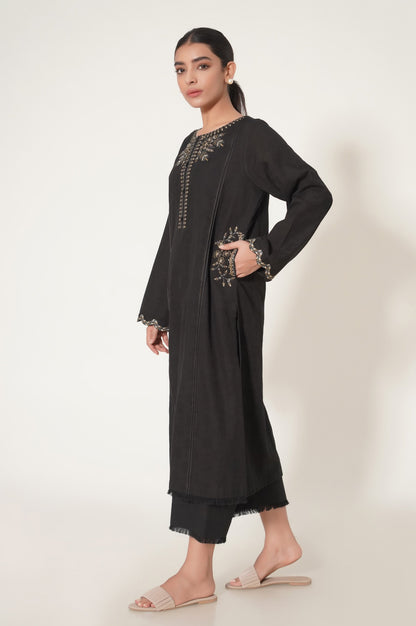 Stitched 2 Piece Dobby Embroidered Suit