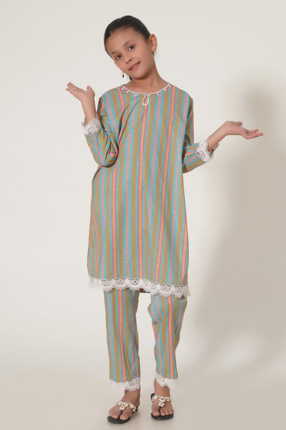 Stitched 2 Piece Printed Lawn Suit