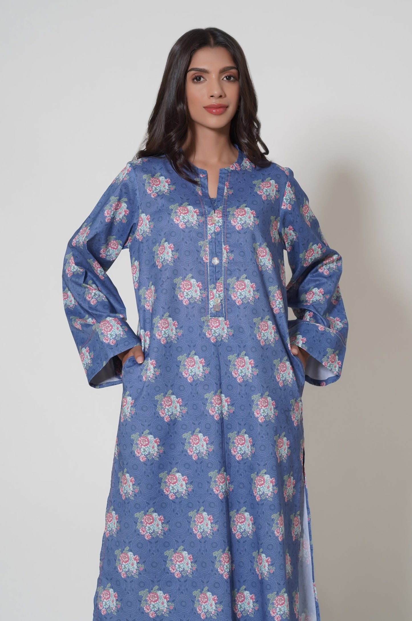 Unstitched 2 Piece Printed Cambric Suit