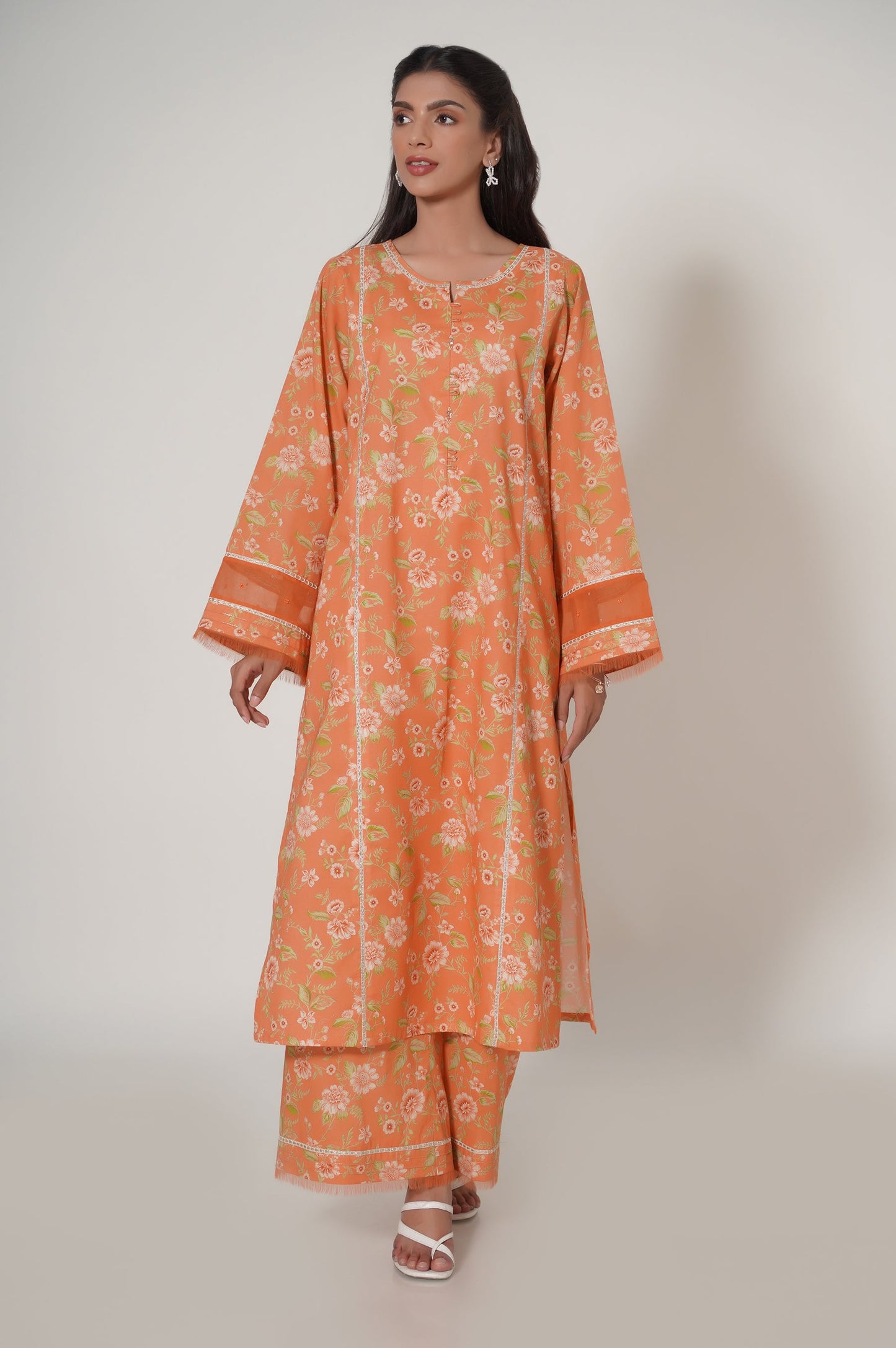 Unstitched 3 Piece Printed Cambric Suit