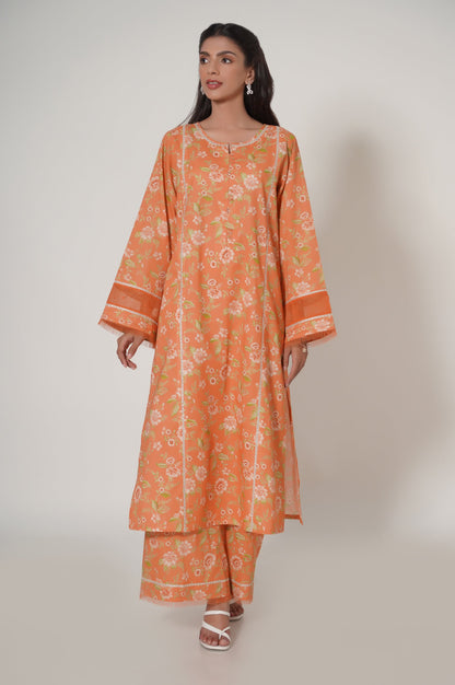 Unstitched 3 Piece Printed Cambric Suit