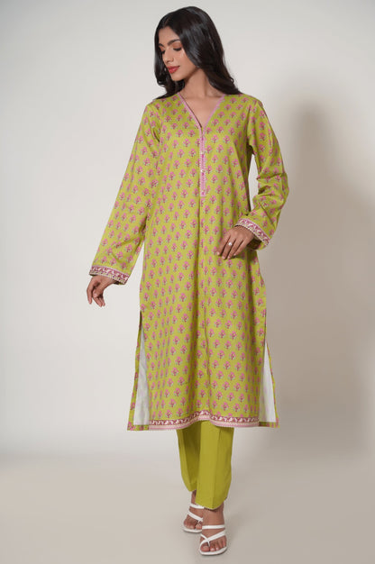 Unstitched 3 Piece Printed Cambric Suit