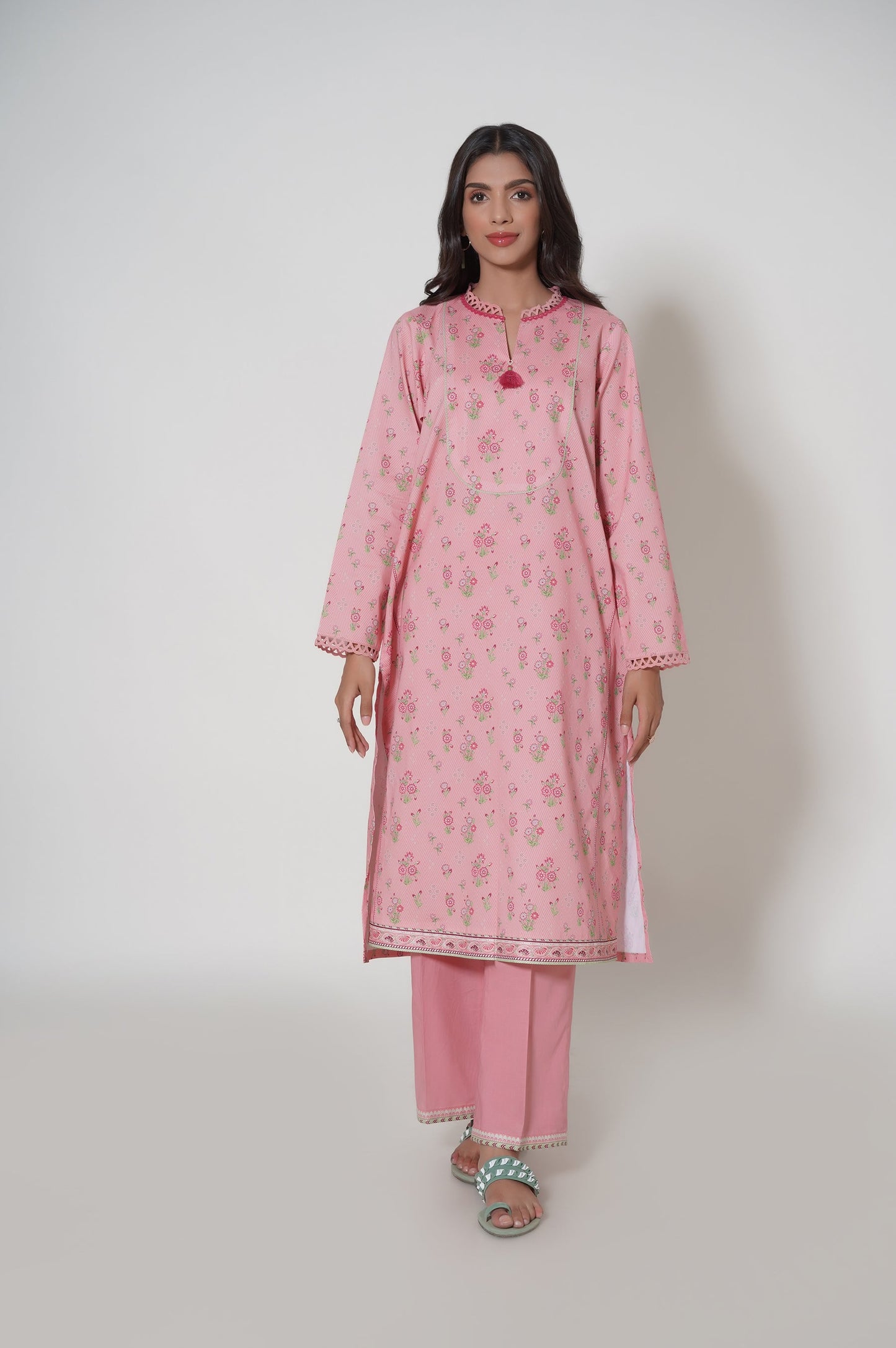 Unstitched 3 Piece Printed Cambric Suit
