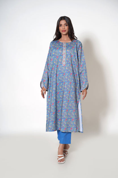 Unstitched 3 Piece Printed Cambric Suit