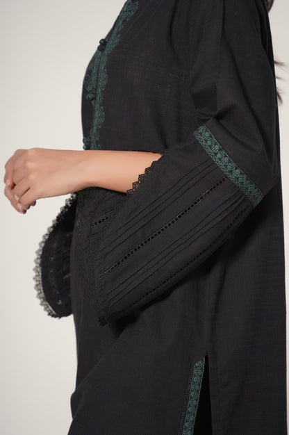 Stitched 2 Piece Both Side Slub Embroidered Suit