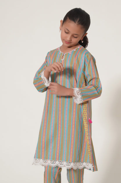 Stitched 2 Piece Printed Lawn Suit