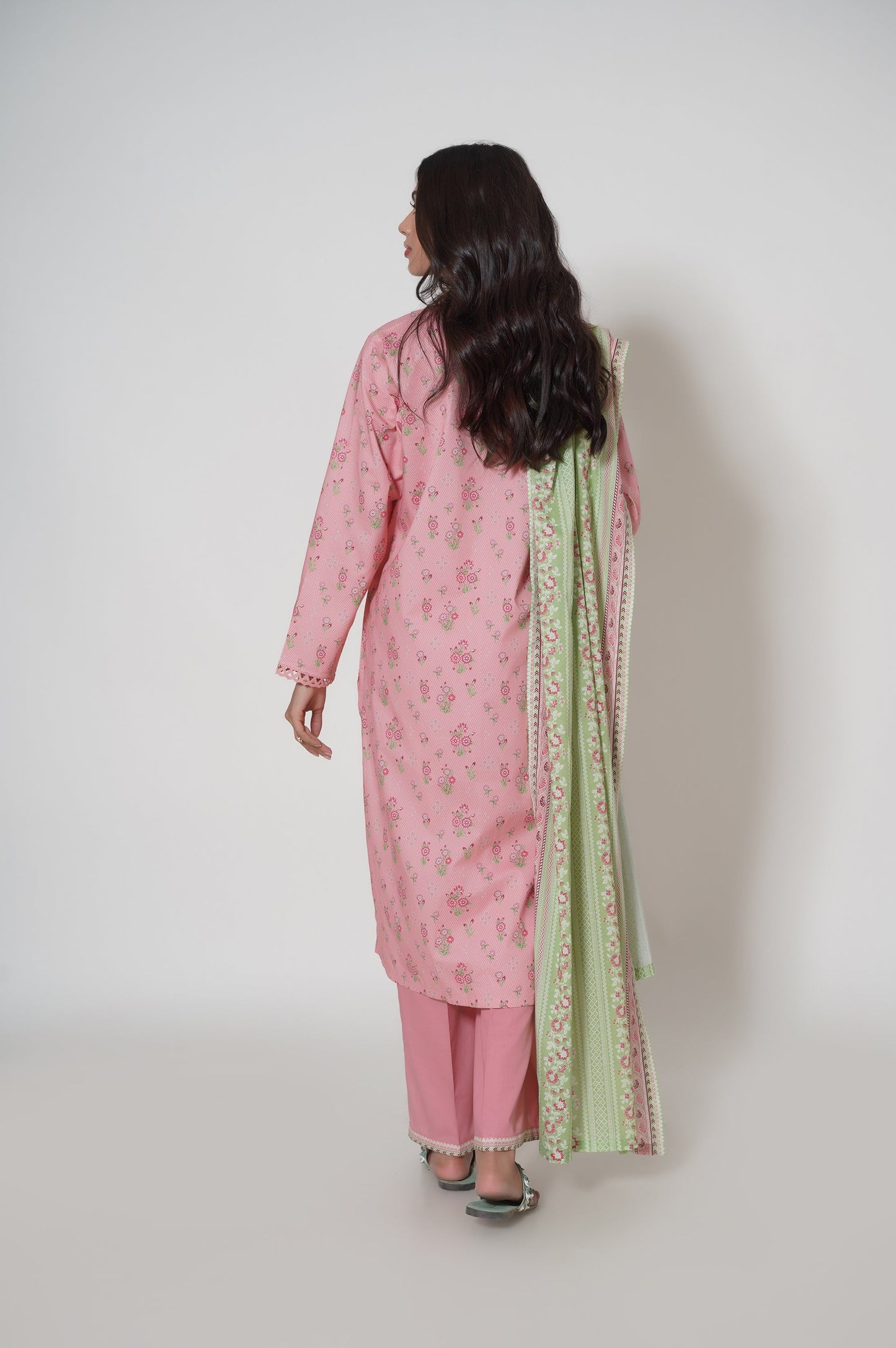Unstitched 3 Piece Printed Cambric Suit