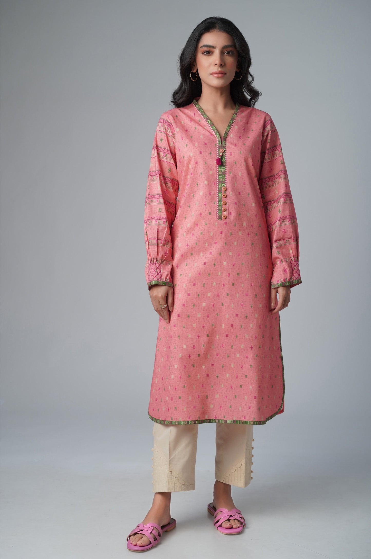 Stitched 1 Piece Printed Lawn Shirt