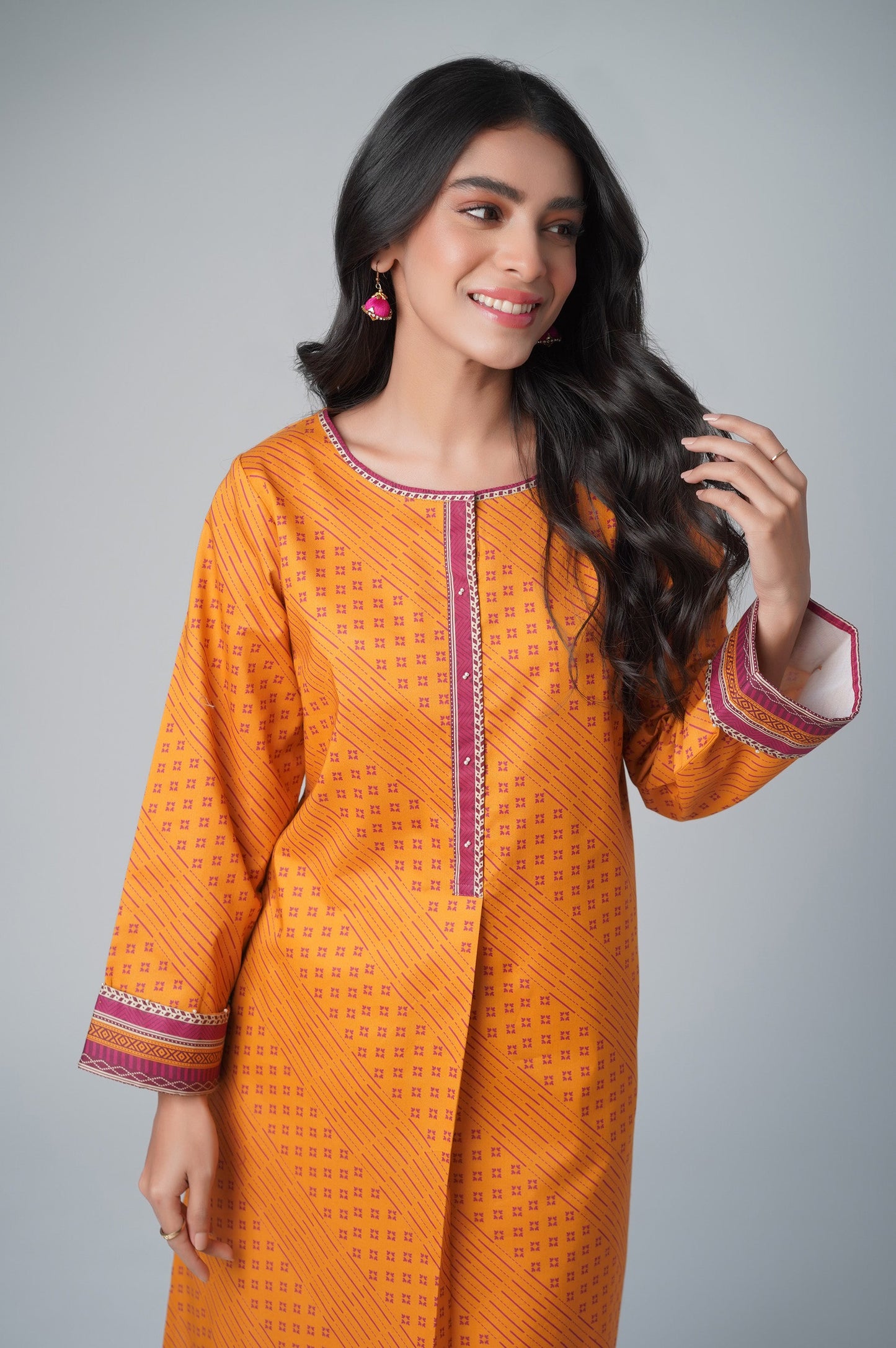 Stitched 1 Piece Printed Lawn Shirt