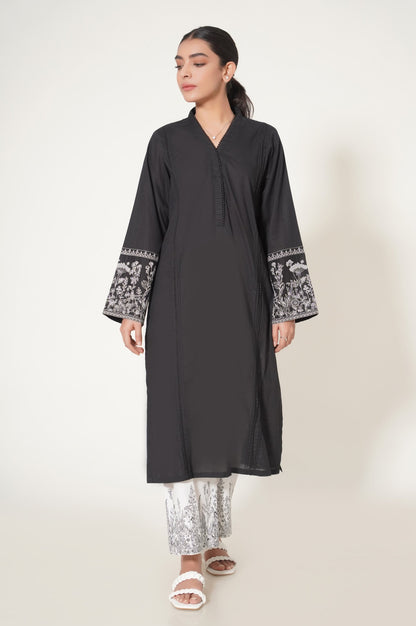 Stitched 2 Piece Cambric Embroidered Suit