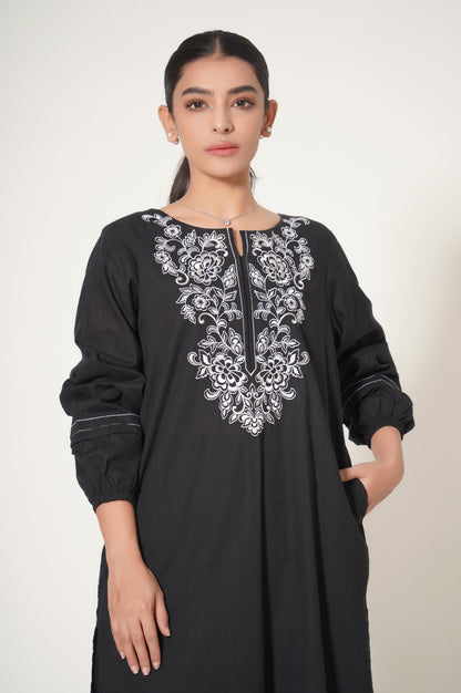 Stitched 2 Piece Both Side Slub Embroidered Suit