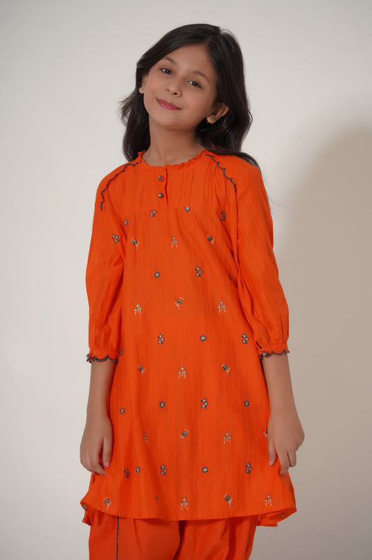 Stitched 2 Piece Embroidered Doria Checks Suit