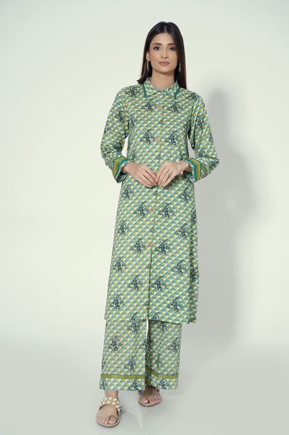 Unstitched 1 Piece Printed Lawn Shirt