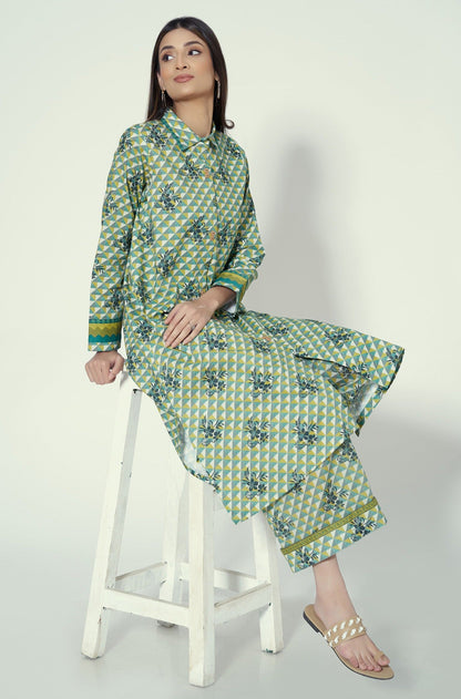 Unstitched 1 Piece Printed Lawn Shirt