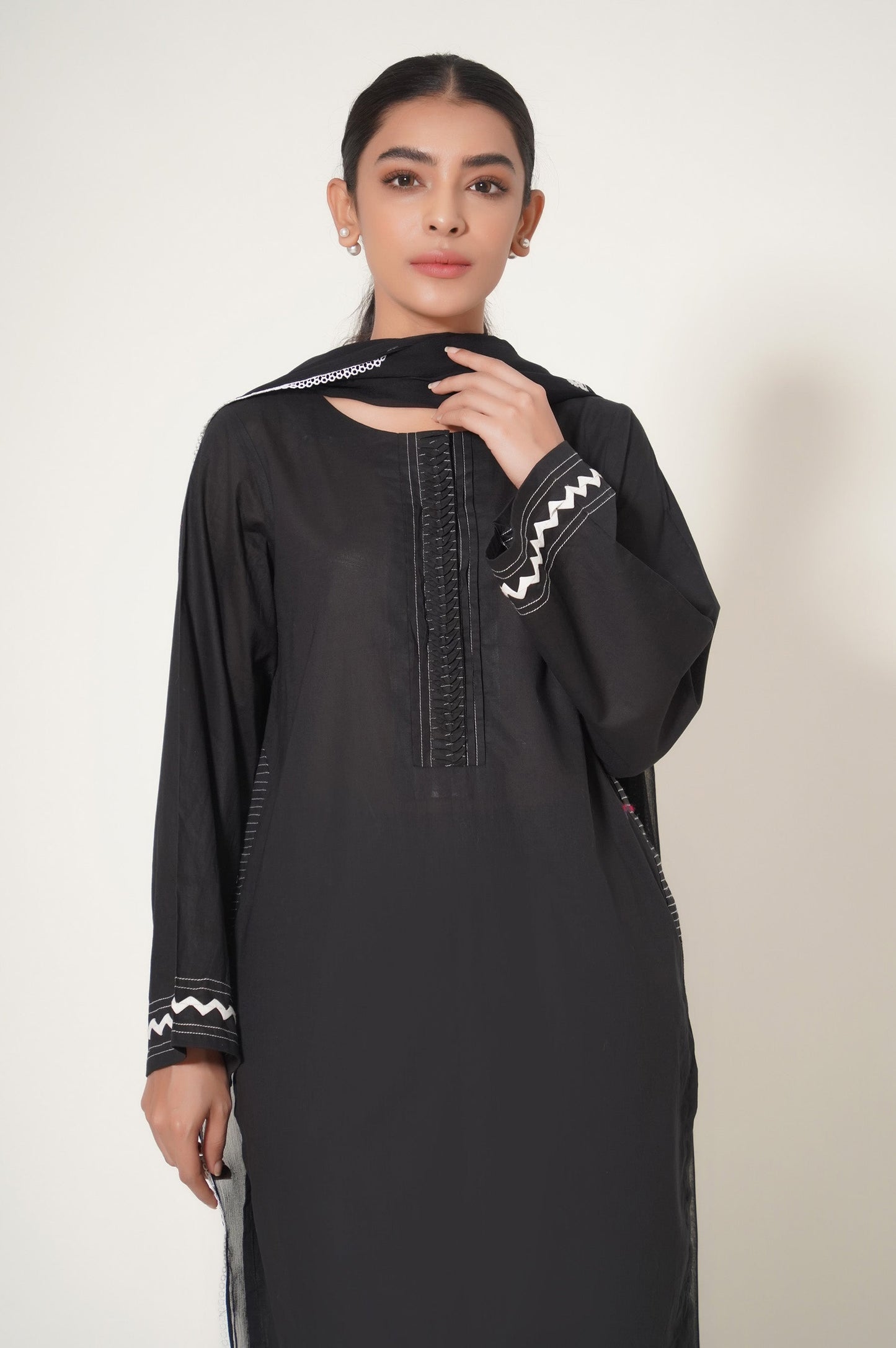 Stitched 2 Piece Cambric Stylized Suit