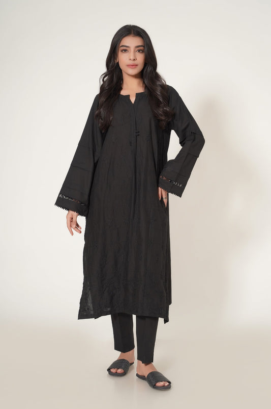 Stitched 1 Piece Cambric Embroidered Shirt