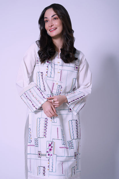 Stitched 1 Piece Cambric Shirt