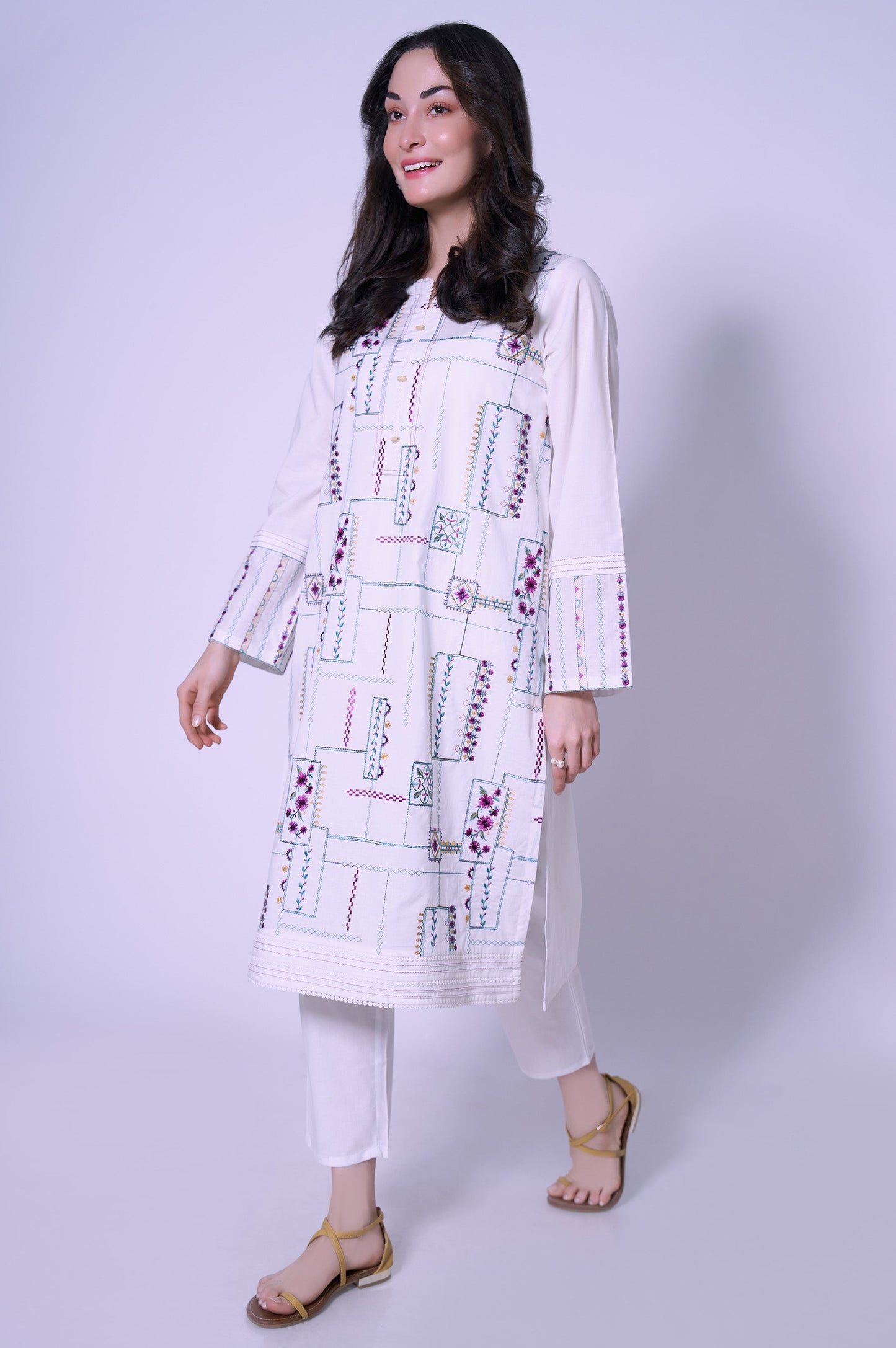 Stitched 1 Piece Cambric Shirt