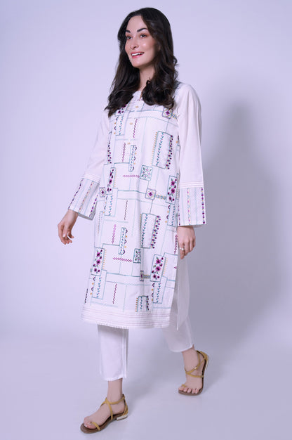 Stitched 1 Piece Cambric Shirt