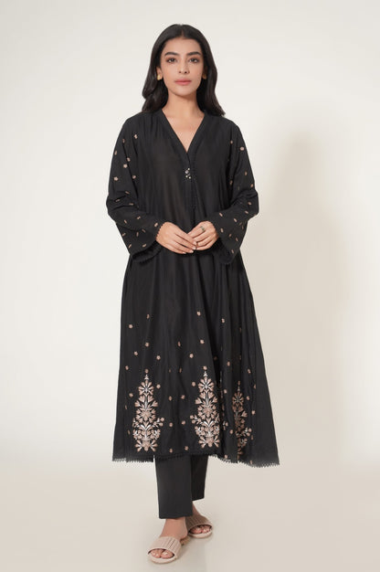 Stitched 1 Piece Cambric Embroidered Shirt